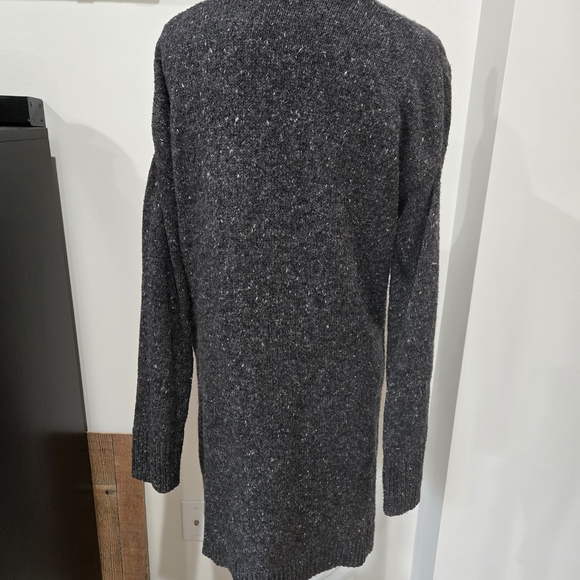 Gap Hesthered Dark Gray Long Open Cardigan - Picture 2 of 3